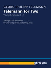 Telemann For Two Vol. II Fantasias 7-12 for Two Flutes cover